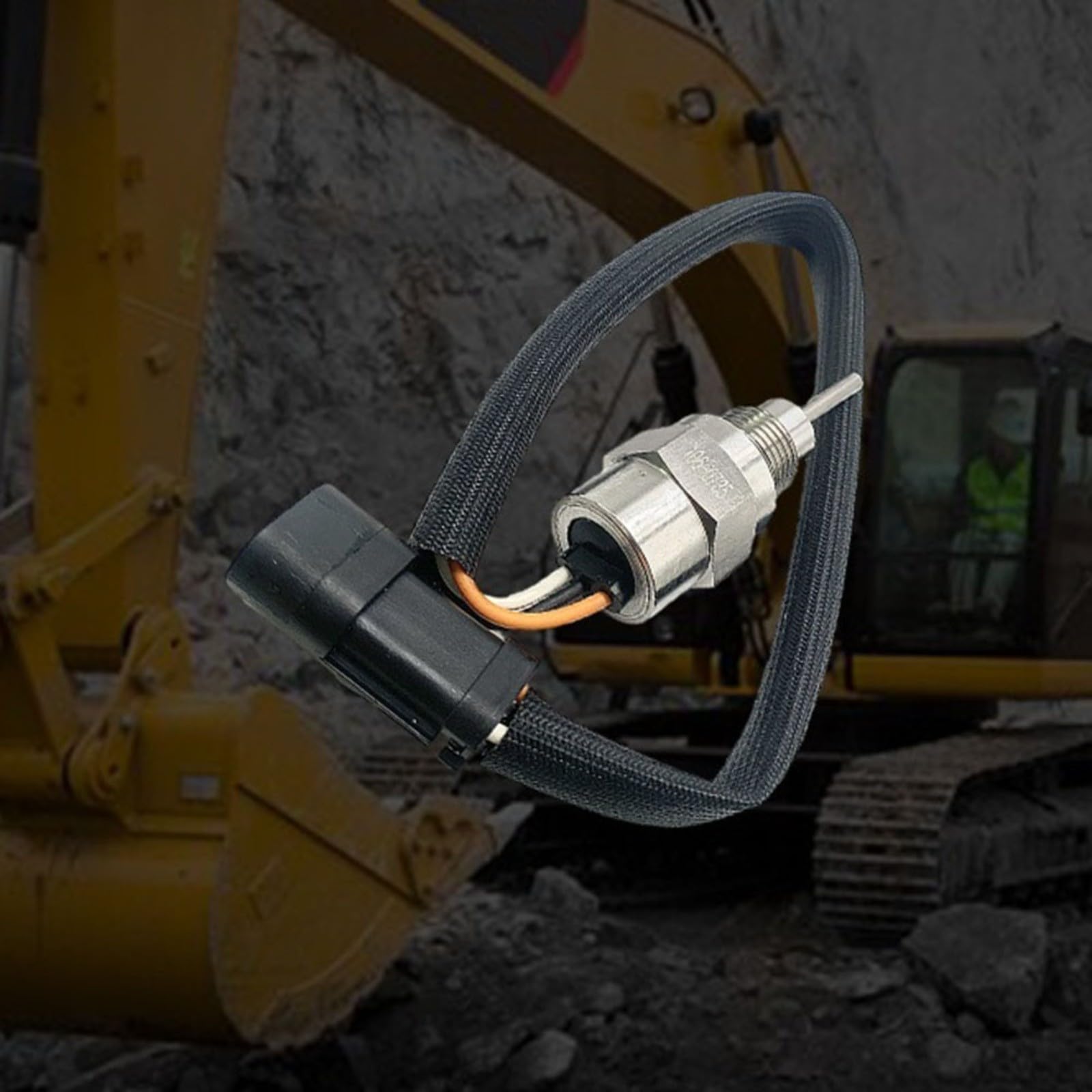 Sensor de temperatura 106-0735 para motor Caterpillar 3126 3406E 3412E C12 C15 C18 para maquinaria de construcción, camiones, barcos, instalaciones industriales, carcasa de metal resistente, fácil