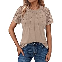 Womens Summer Tops Spring Shirts Trendy Vacation Outfits Short Sleeve Business Tshirts Fashion Casual Blouses