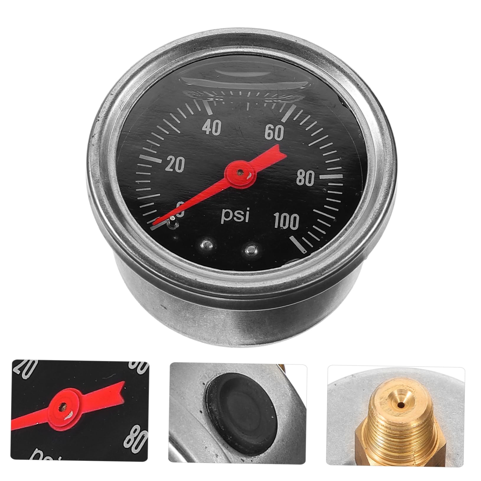 SOLUSTRE 3pezzi Manometro Per Pressione Gasoline Auto Misuratore Pressione Carburante Design Compatto e Leggero Per Test Sicuri Su Sistemi Di Carburante Auto
