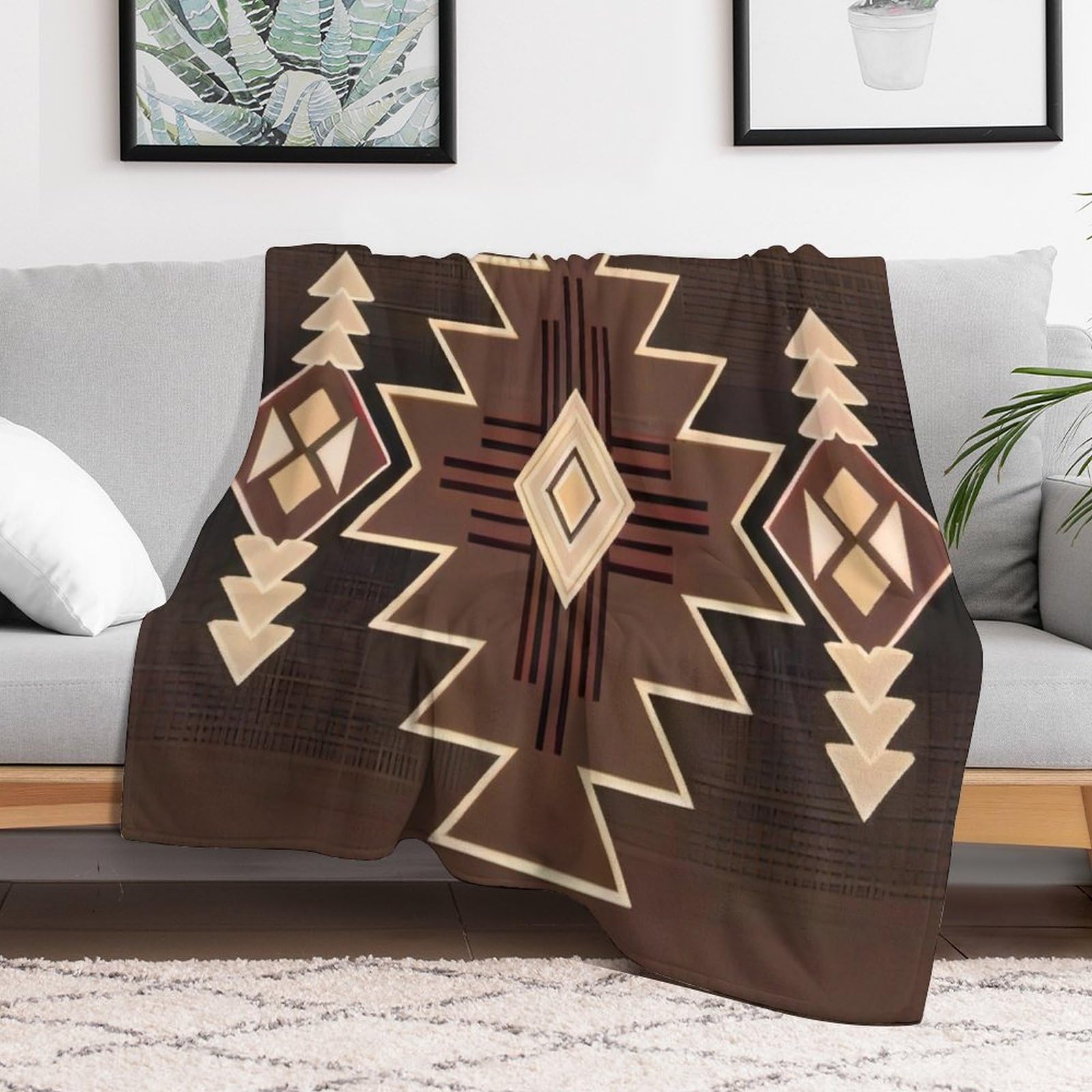 Amazon.com: HKLSBA Brown Native American Southwestern Navajo Art