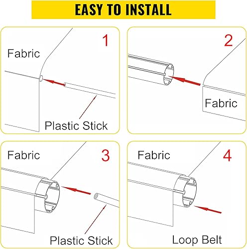 Miniatura 4 de VEVOR Toldo para autocaravana de 20 pies, toldo para caravana, toldo para remolque, patio, camping, automóvil, tubo de rodillo de vinilo para