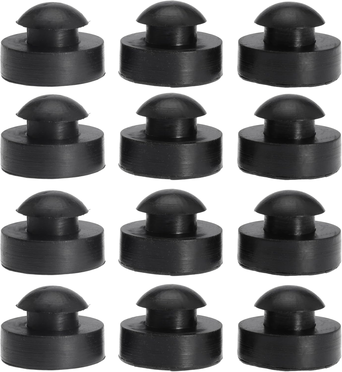 1" Pushin Rubber Bumper Fits 1/2" Hole Crock Pot Grill Lid Ridged Stem