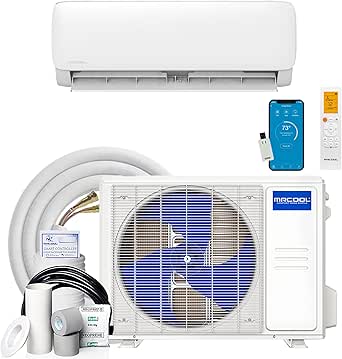 MRCOOL 9000 BTU 115V Ductless Inverter Mini Split Air Conditioner & Heat Pump System, Easy Pro Series - Wall-Mounted AC Unit w/ Heating and Cooling for Home, Office & Commercial Space