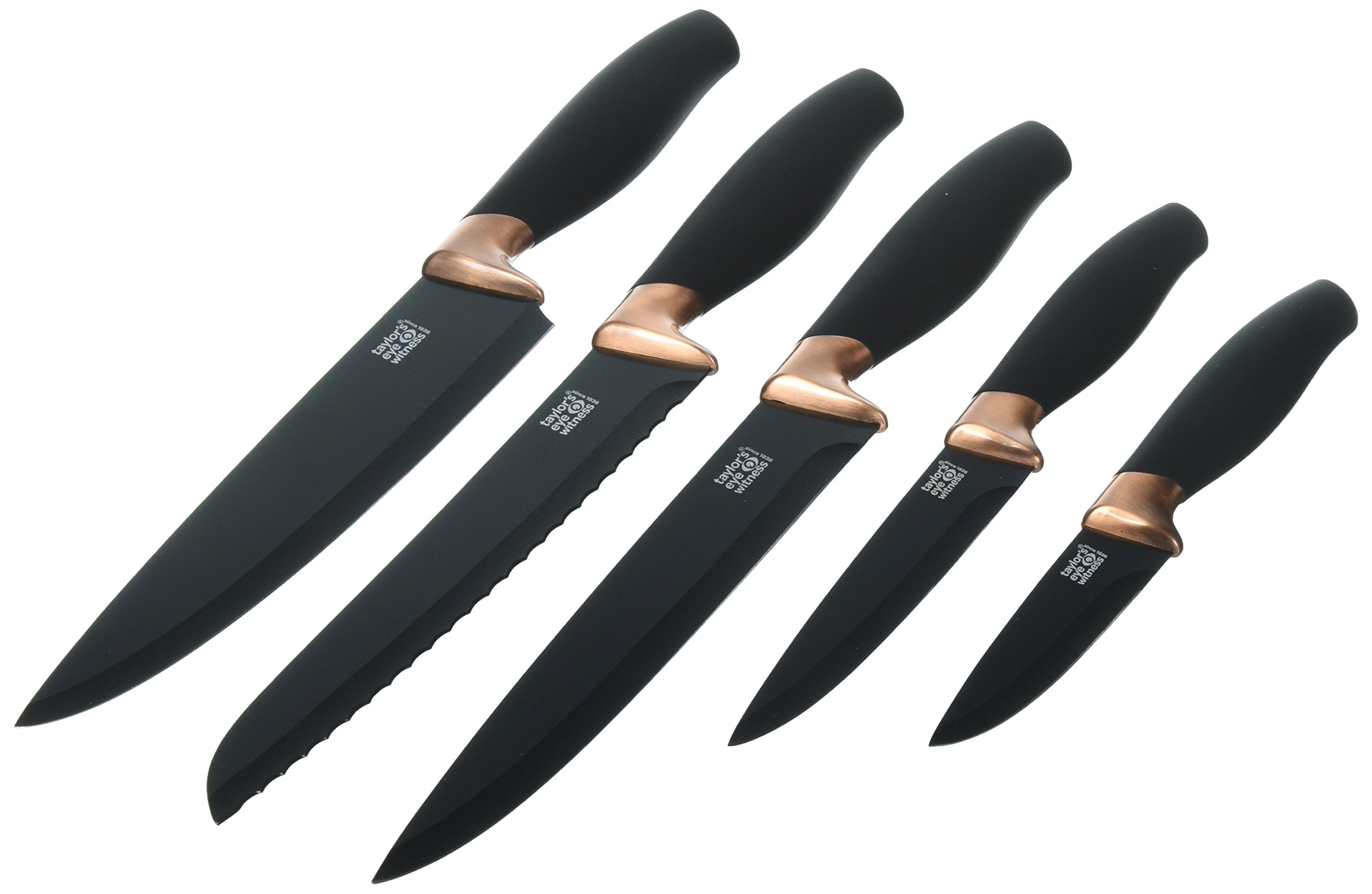 Taylor's Eye Witness TEWLMS23CBBS11 5PC Brooklyn Knife Set Black Buy Online in UAE. Kitchen