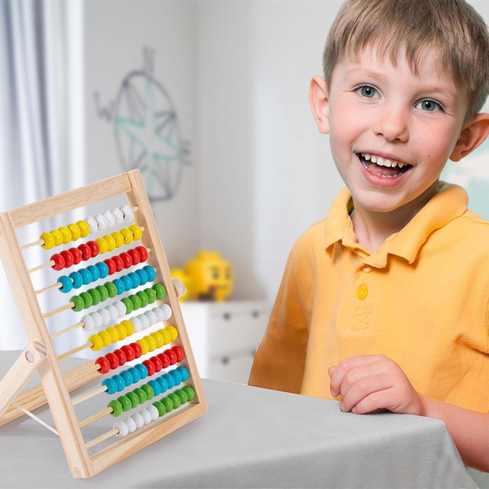 Mini boulier en bois, jouet d'apprentissage des nombres, perles de calcul, jouet éducatif Mini boulier en bois, jouet d'apprentissage des nombres, perles de calcul, jouet éducatif