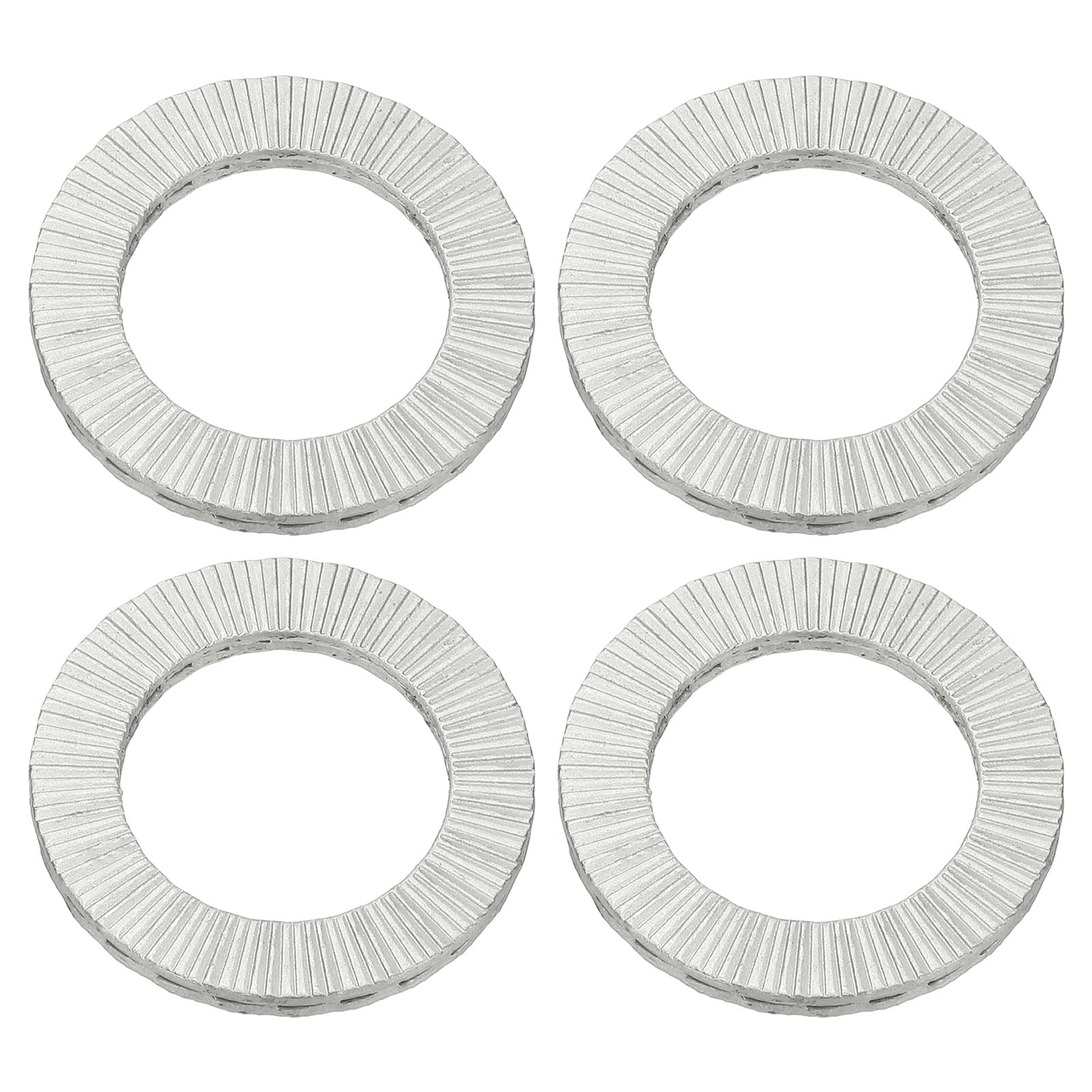 PATIKIL Wedge Locking Washers, 4 Pack Manganese Steel Vibration Resistant Safety Washers for M24 Bolts Screw (25.1 x 39 mm ID*OD)