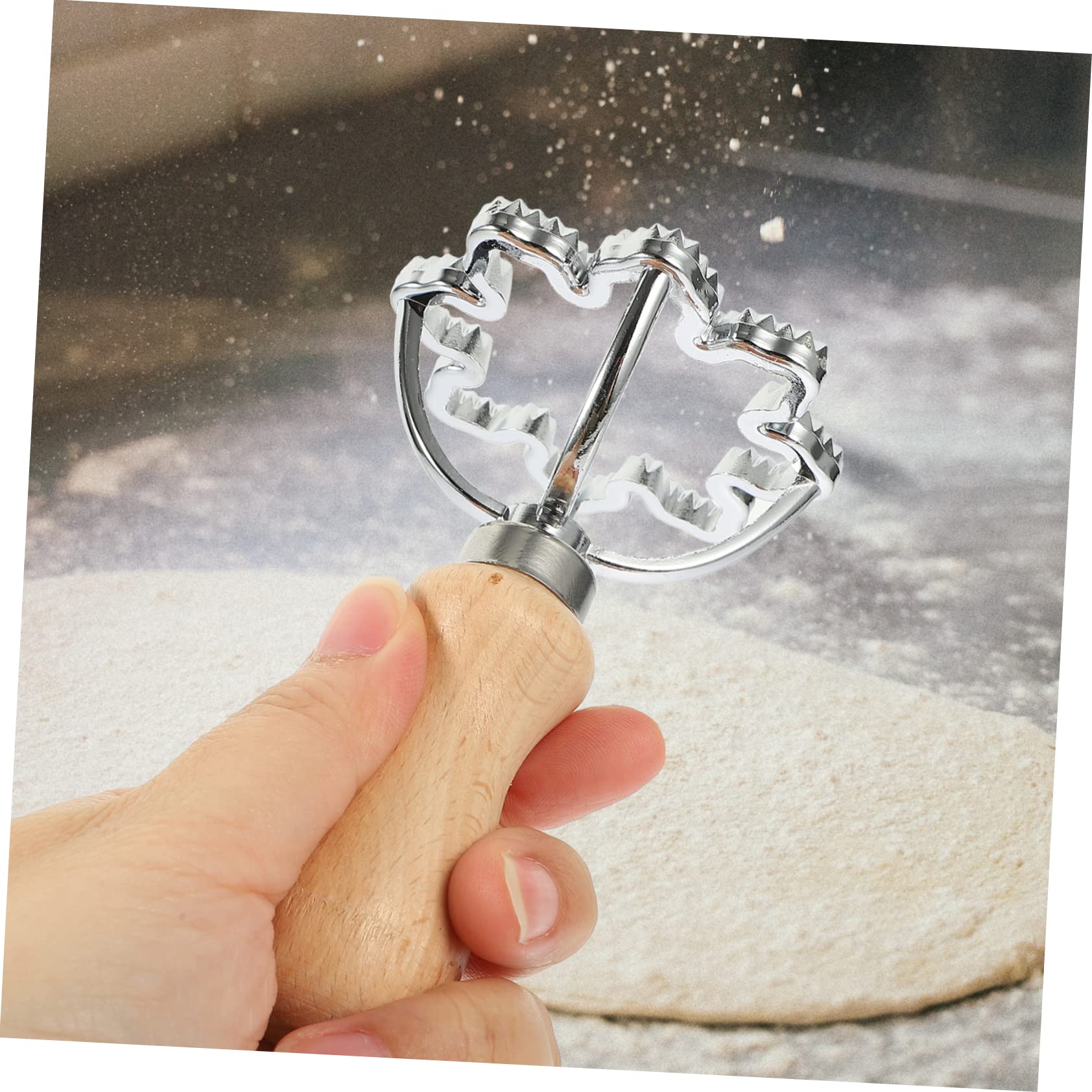 Cabilock 5 Ensembles Moule De Gaufrage De Peau De Boulette Fraises Emporte-pièce Biscuit Treillis Doublures Pâtisserie Cookie Étoile Fabricant Fondant Érable Faire Bois 2 Pièces * 5