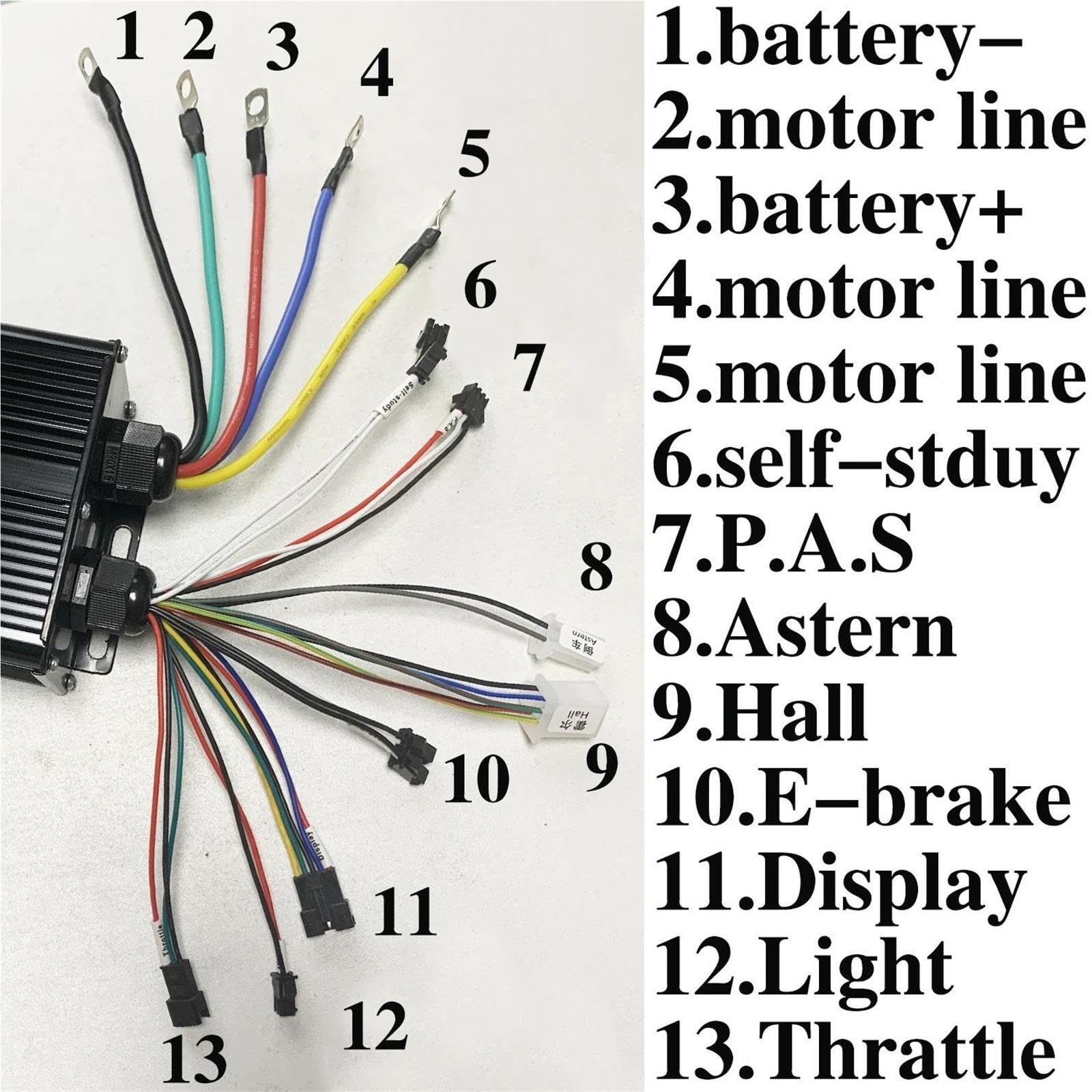36 V 48 V 60 V 60 A 2000 W 3000 W silnik bezszczotkowy sterownik fali sinusoidalnej z kolorowym wyświetlaczem LCD S966 do E-Mountain Bike Scooter