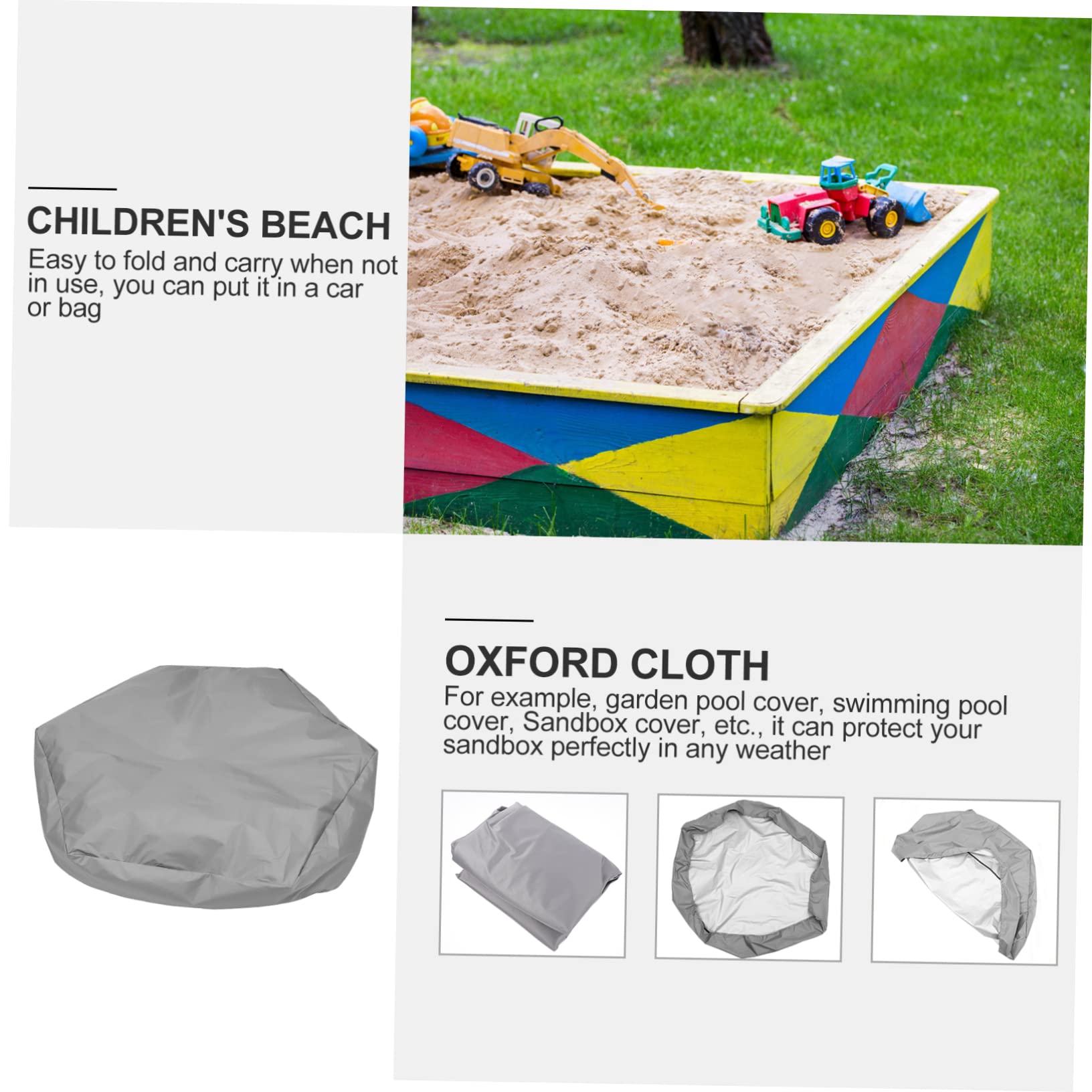 Parliky Sandbox Cover Hexagon Hexagon Sandbox Cove Oxford Cloth Cover Waterproof Sun Protection