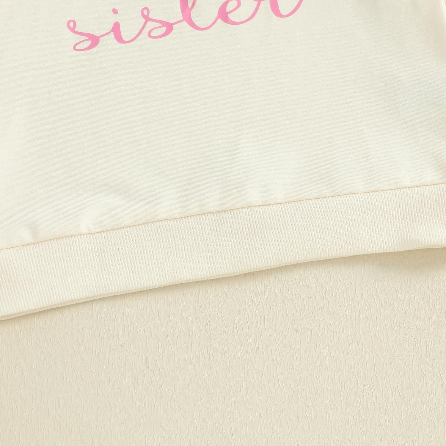 GOOCHEER Big Sister Little Sister Matching Outfit Newborn Baby Girl Long Sleeve Romper Toddler Girl Sweatshirt Pullover Top - Image 5