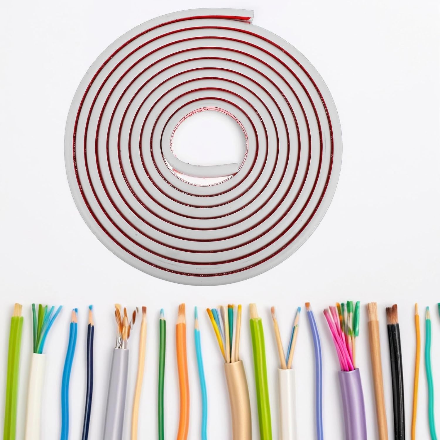 Self Adhesive PVC Floor Cord Cover Cable Protector for Homes and Offices Wire Organizer with Capacity to Accommodate Multiple Cables Neat and Efficient with Aesthetic Appeal