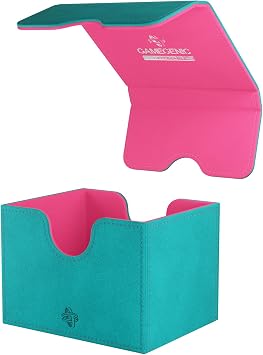 Gamegenic Sidekick 100+ XL Convertible Deck Box - Teal/Pink Color