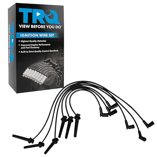 Miniatura 583 de TRQ Juego de cables de bujía de encendido del motor para Ford F250 F350 Super Duty V8 6.2L nuevo