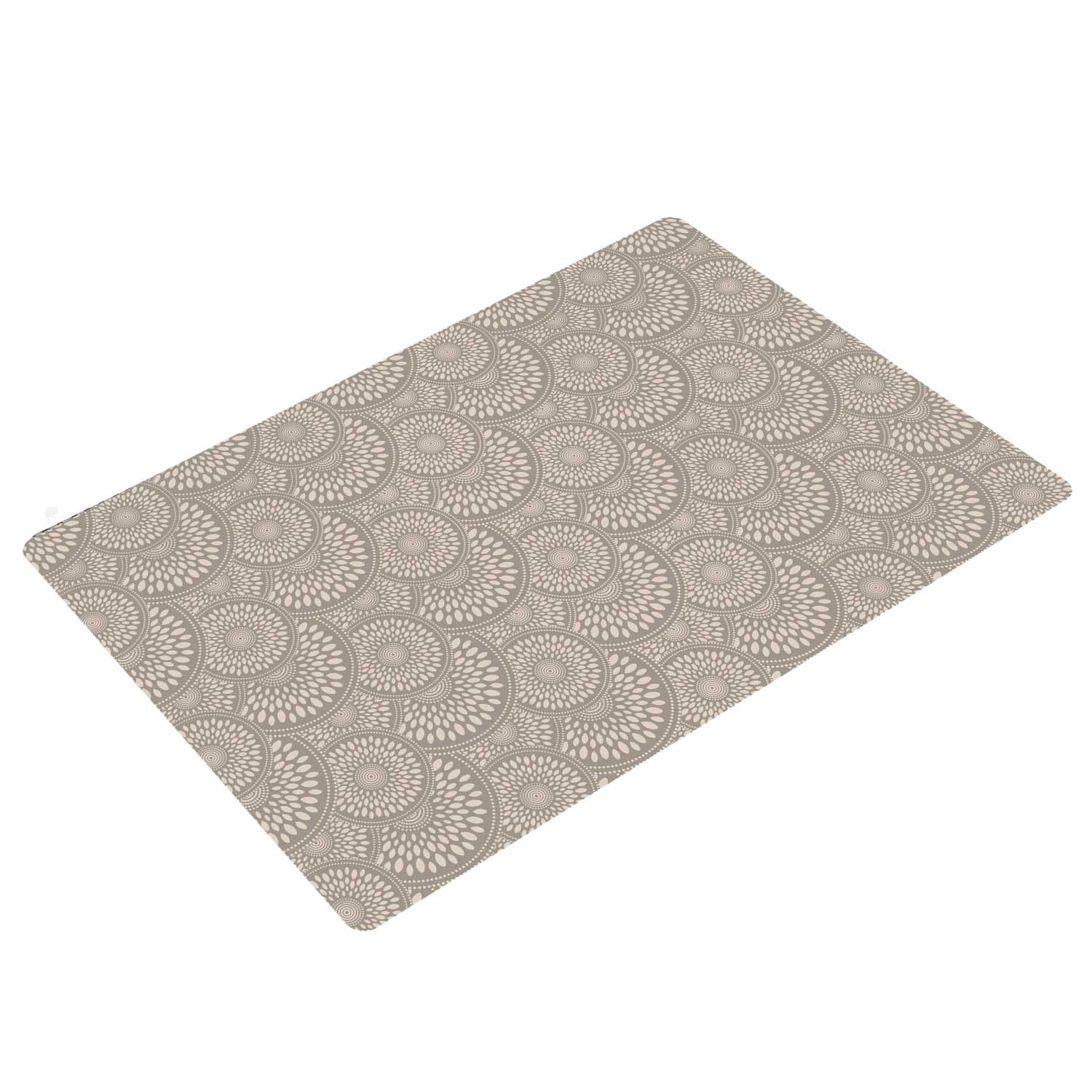 Shape28 Bathroom Toilet Mat 20x16 Inches Microfiber None Slip Color Latte Design 1 S
