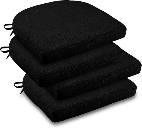 downluxe Cojines para sillas de interior para sillas de comedor, almohadillas de espuma viscoelástica texturizadas suaves y cómodas para sillas de
