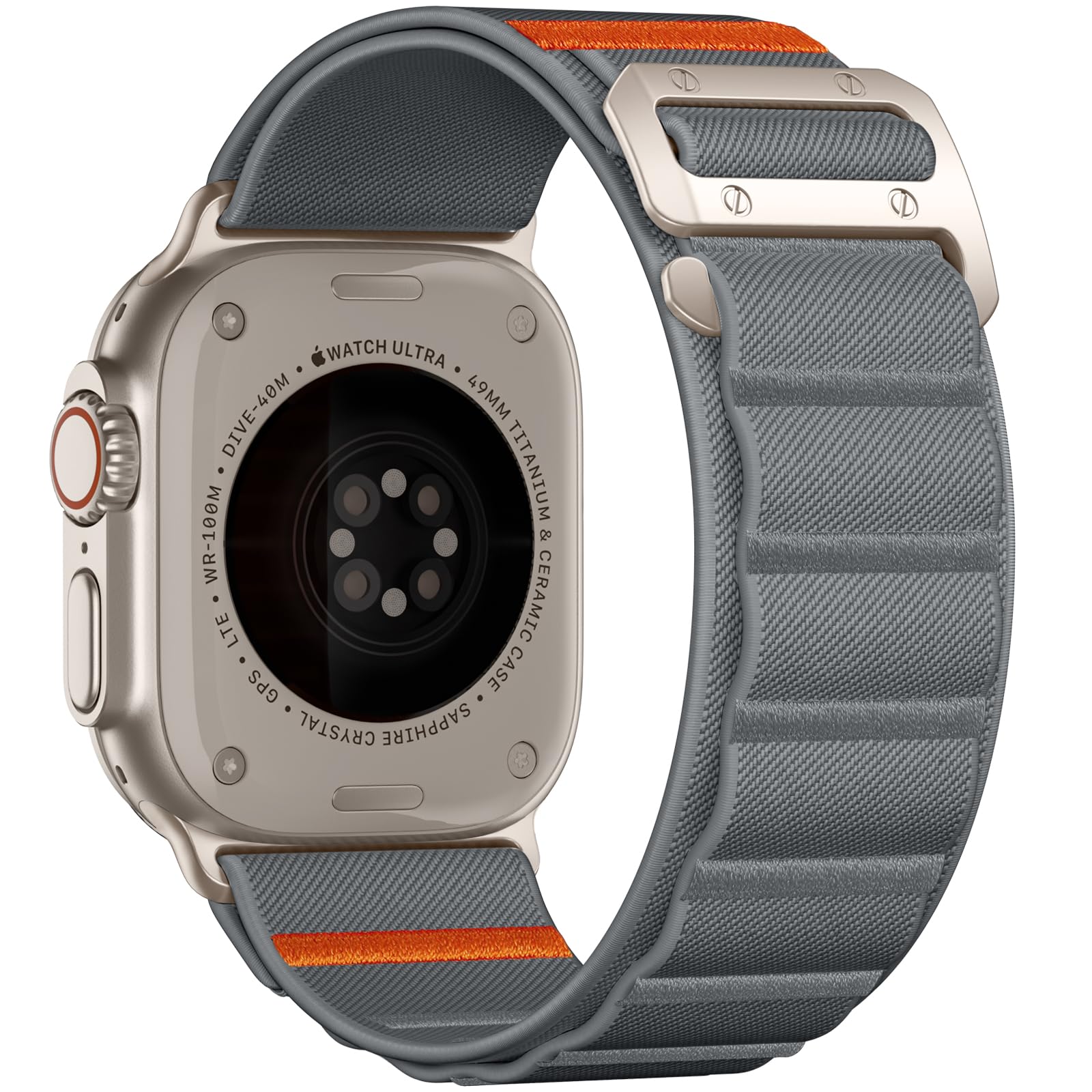 Bandletic Nylon Armband Kompatibel mit Apple Watch Armband 46mm 45mm 44mm 49mm 42mm(3 2 1),Weiche Sportbänder mit G-Haken für Apple Watch Ultra/SE/iWatch Serie 11 10 9 8 7 6 5 4 3 2 1 für Herren Damen