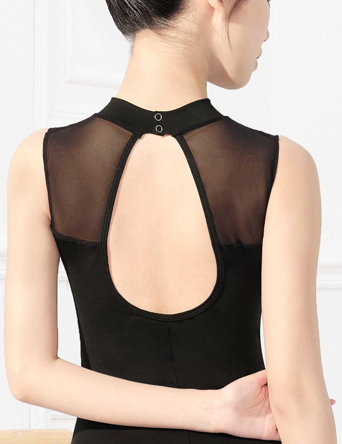 Ballet Leotard for Women Sleeveless Turtleneck Teen Girl Ballerina Gymnastics Leotards