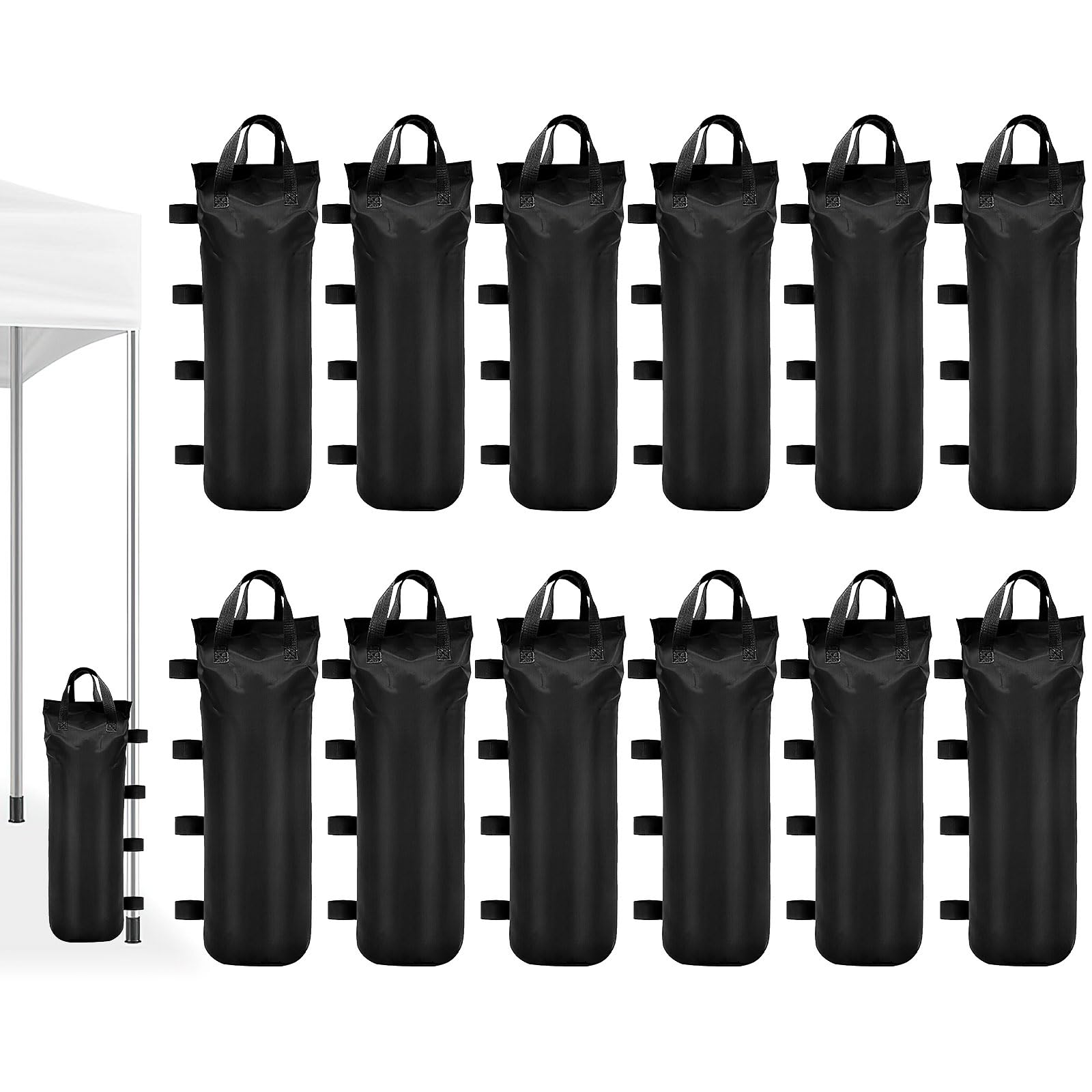 Sacs de lestage pour tonnelle anti vent lot de 12 contre l'envol des tentes de jardin