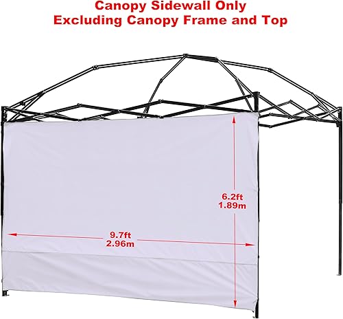 Miniatura 2 de NINAT Toldo de pared solar impermeable para toldo desplegable de 10 x 10 pies, carpa de carpa de pierna recta, toldos instantáneos al aire libre,