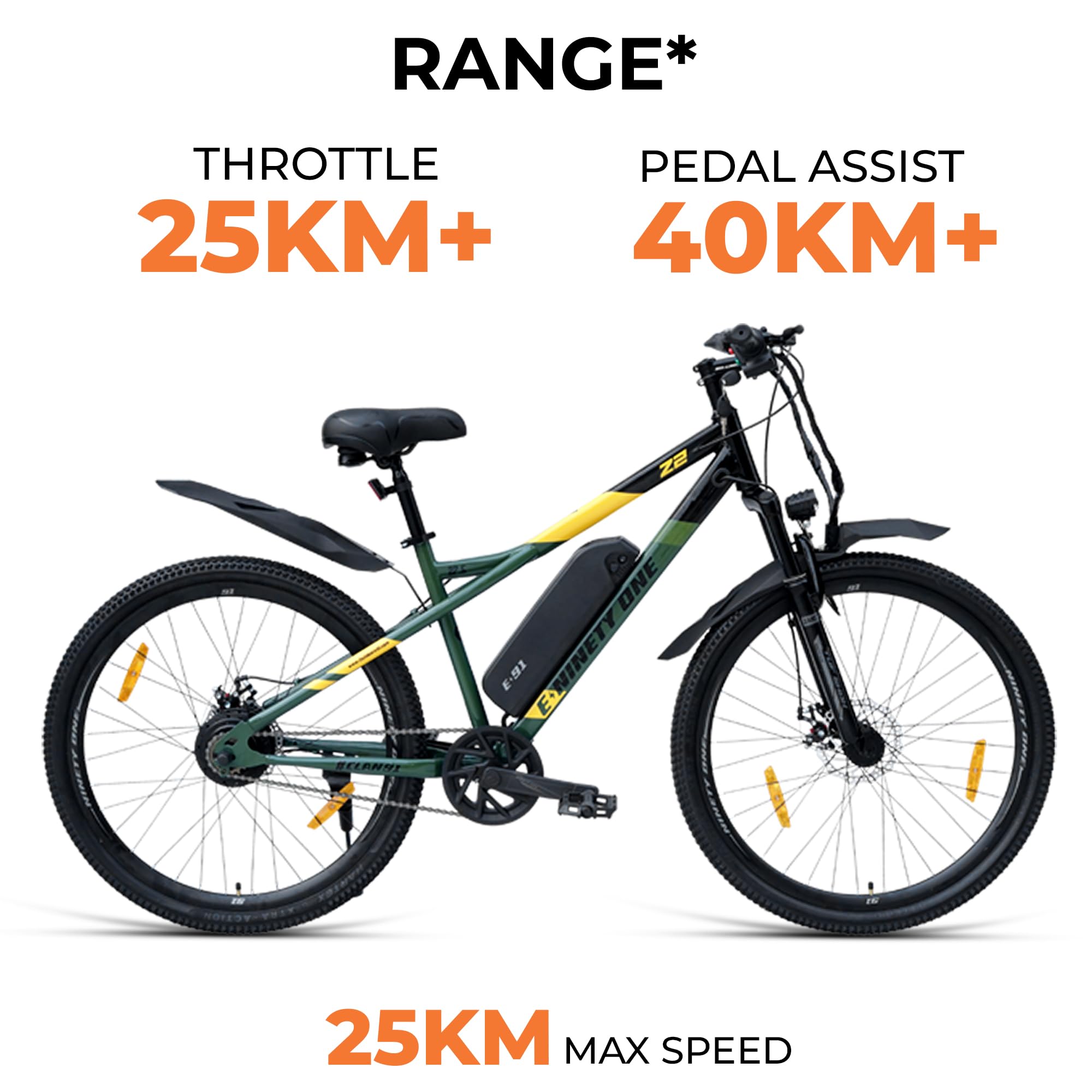 NINETY ONE Z2 | Electric Cycle | 27.5T | 7.8Ah Battery | 91 Tuff