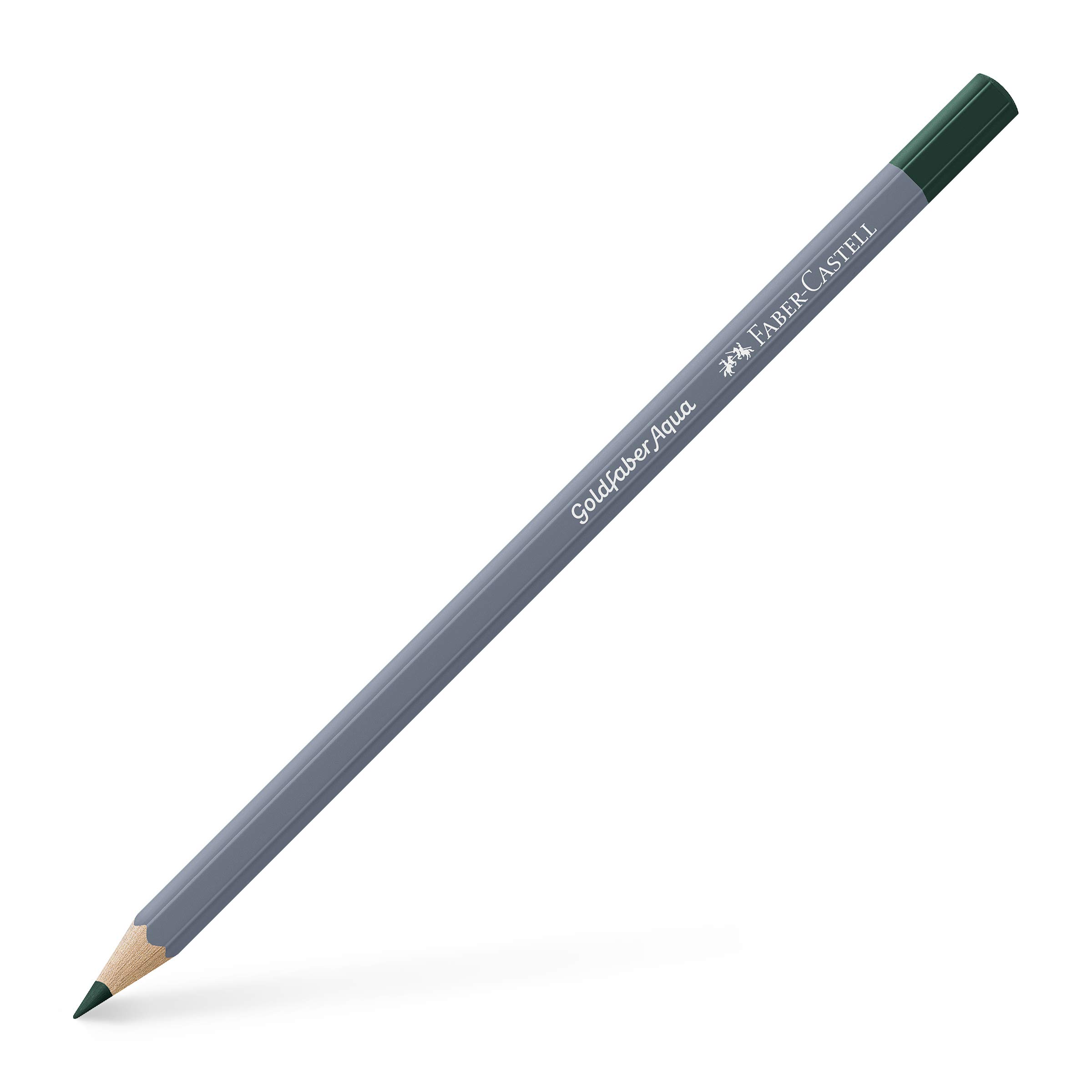 Faber-Castell Creative Studio Goldfaber Aqua Watercolour Pencil, Deep Cobalt Green (158) Single Pencil, for Art, Craft, Drawing, Sketching, Home, School, University, Colouring
