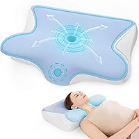 Vista 1 de Almohada Cervical para el Cuello para Alivio del Dolor - Almohada Cervical para Personas que Duermen de Lado, Espalda y Estómago, Almohada