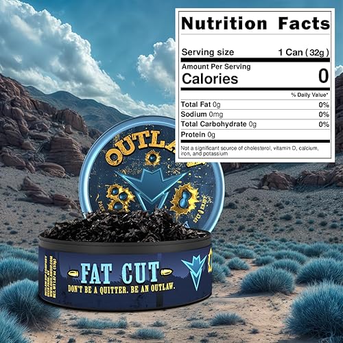 Miniatura 3 de Outlaw Dip - Original - Corte Grasa - Paquete de 6 - Masticar sin tabaco ni nicotina