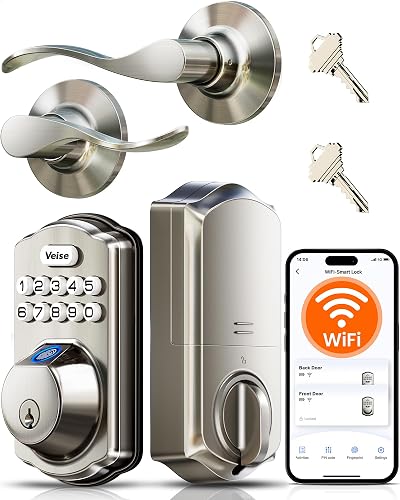 Veise VE012W-B Smart Wi-Fi Deadbolt Lock Smart Locks product photo (Smart Locks) — ScooterReviewPro review