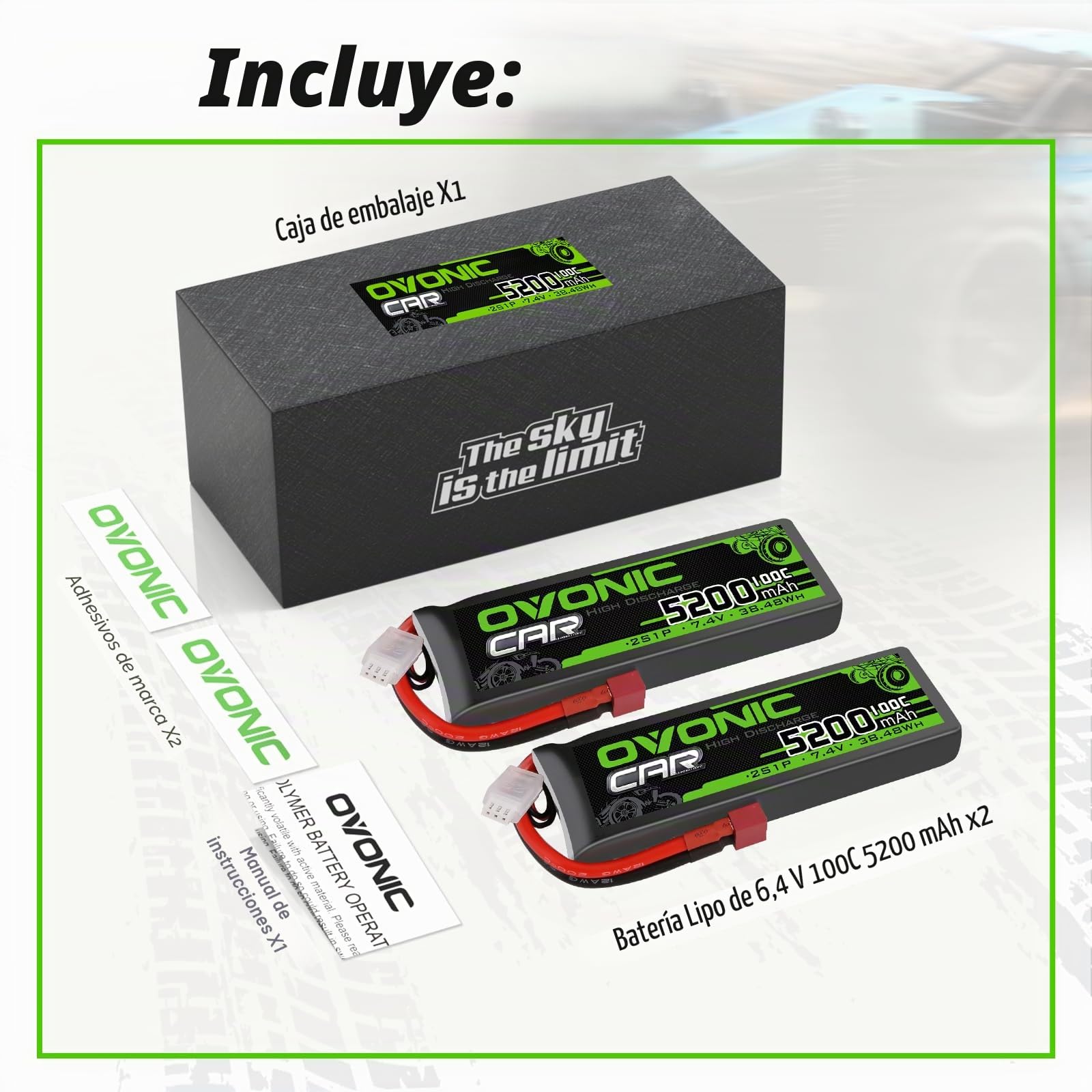 OVONIC 3S Lipo Batterie 6000mAh 50C 11.1V avec Prise EC5 pour RC Bateau OVONIC 3S Lipo Batterie 6000mAh 50C 11.1V avec Prise EC5 pour RC Bateau