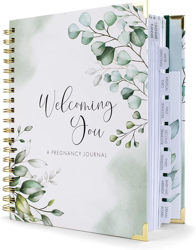 Pregnancy Journal and Memory Book with Stickers and Keepsake Pocket | Lovely Gift for First Time Moms to Be - A Planner to Track Your Little Ones Life-changing Journey