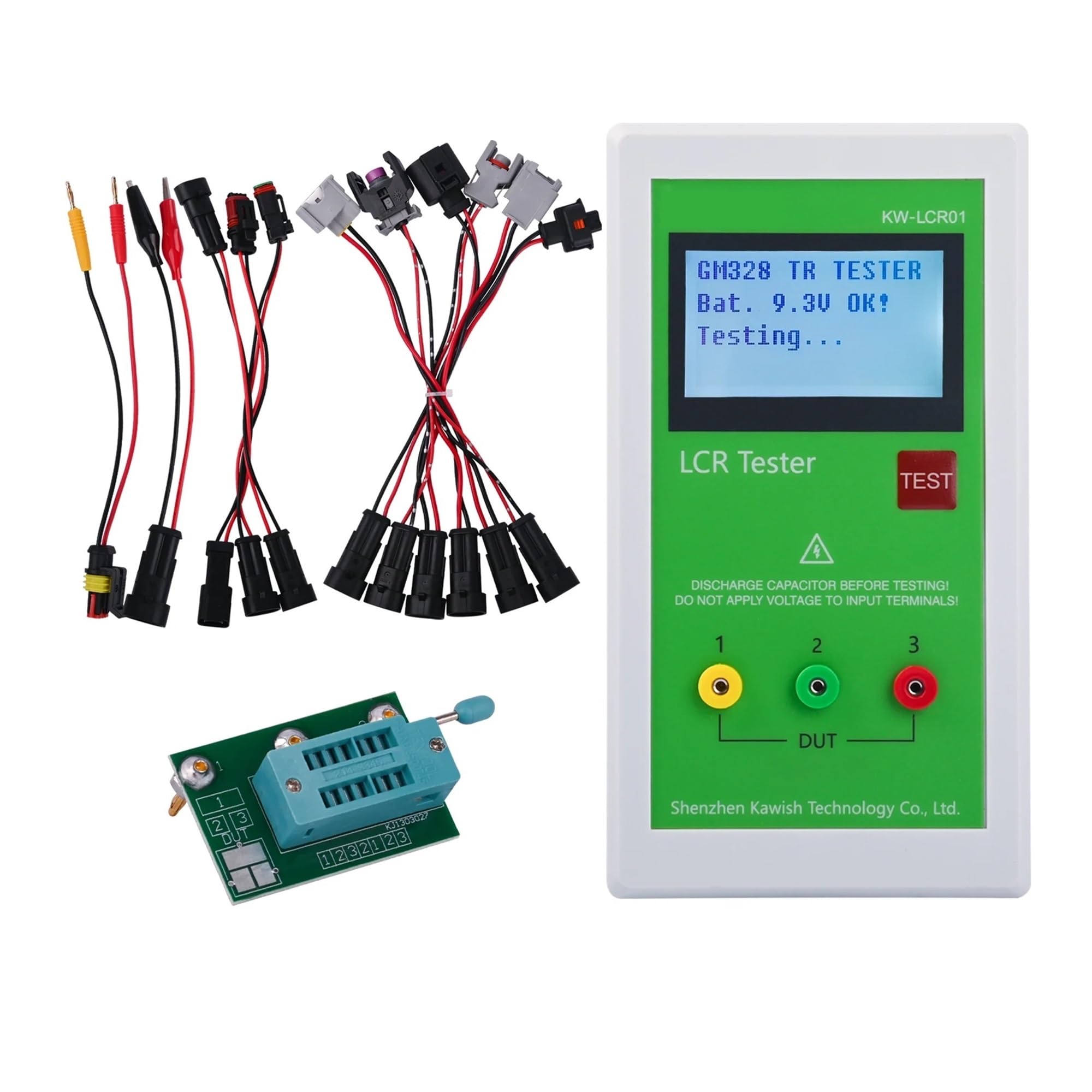 Medidor LCR Probador de resistencia, capacitancia e inductancia LCR01 TL-200 TR LCR con batería incorporada, comprobador inyectores piezoeléctricos Common Rail diésel