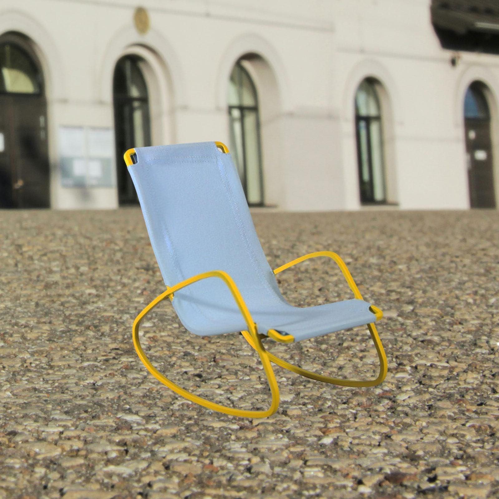 Modello di Divano/Poltrona per Casa delle Bambole in 1/6 per Bambini, Oggetti di Scena Realistici per Foto, Scene di Vita Quotidiana, Esposizion, Blu
