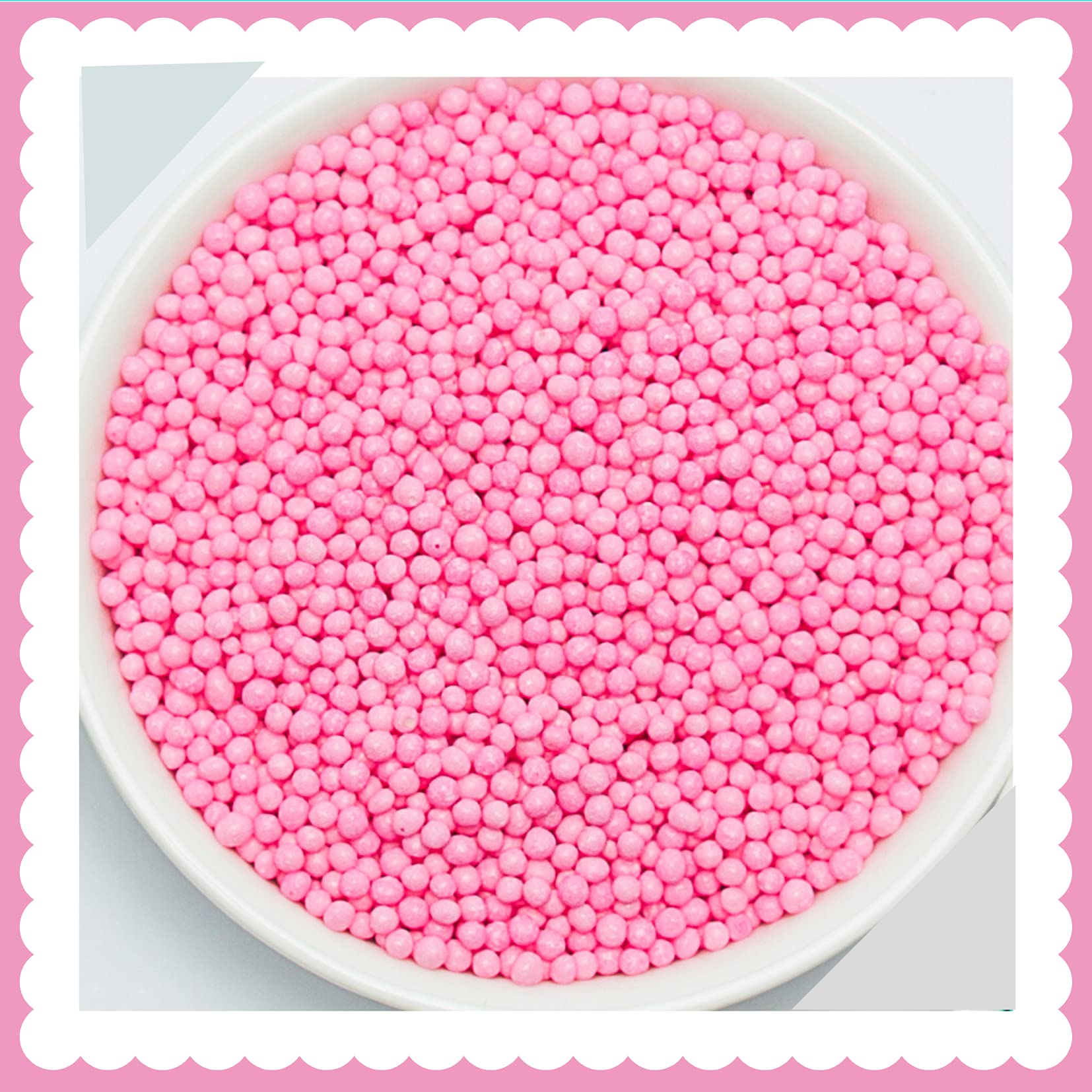 Sugar Beads - 2mm- Light Pink - V2 (200)