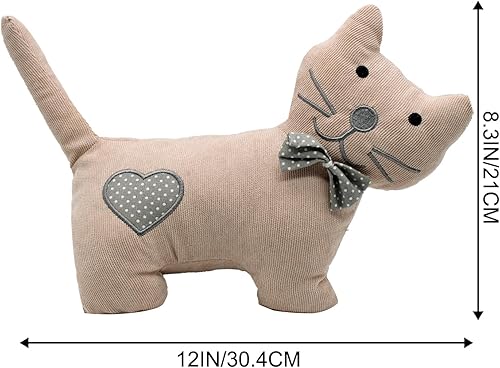 Miniatura 4 de CERAYOU Tapones decorativos para puerta con bonitos animales, tela suave y duradera con peso para el hogar y la oficina, anticolisión, resistente,