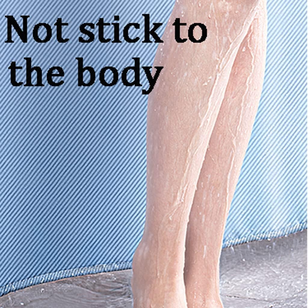 Best Shower Curtain Shower Curtains for Bathroom Polyester Fabric Tub Curtains with Hooks and Tying Rope Machine Washable Shower Curtain Liners Bath Decor (C 100x200cm)