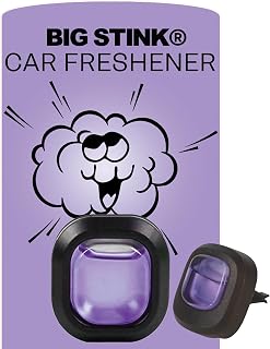 Big Stink Odor-Fighting, Car Air Freshener Vent Clip Long Lasting, Dried Lavender Scent, 1 count