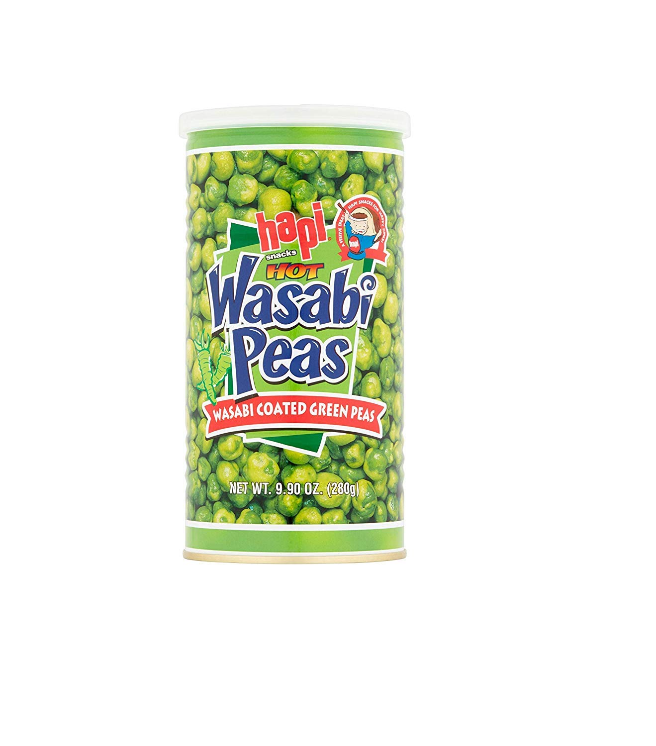 Hapi Snacks Wasabi Peas, Hot, 9.9 Oz (Pack of 6)
