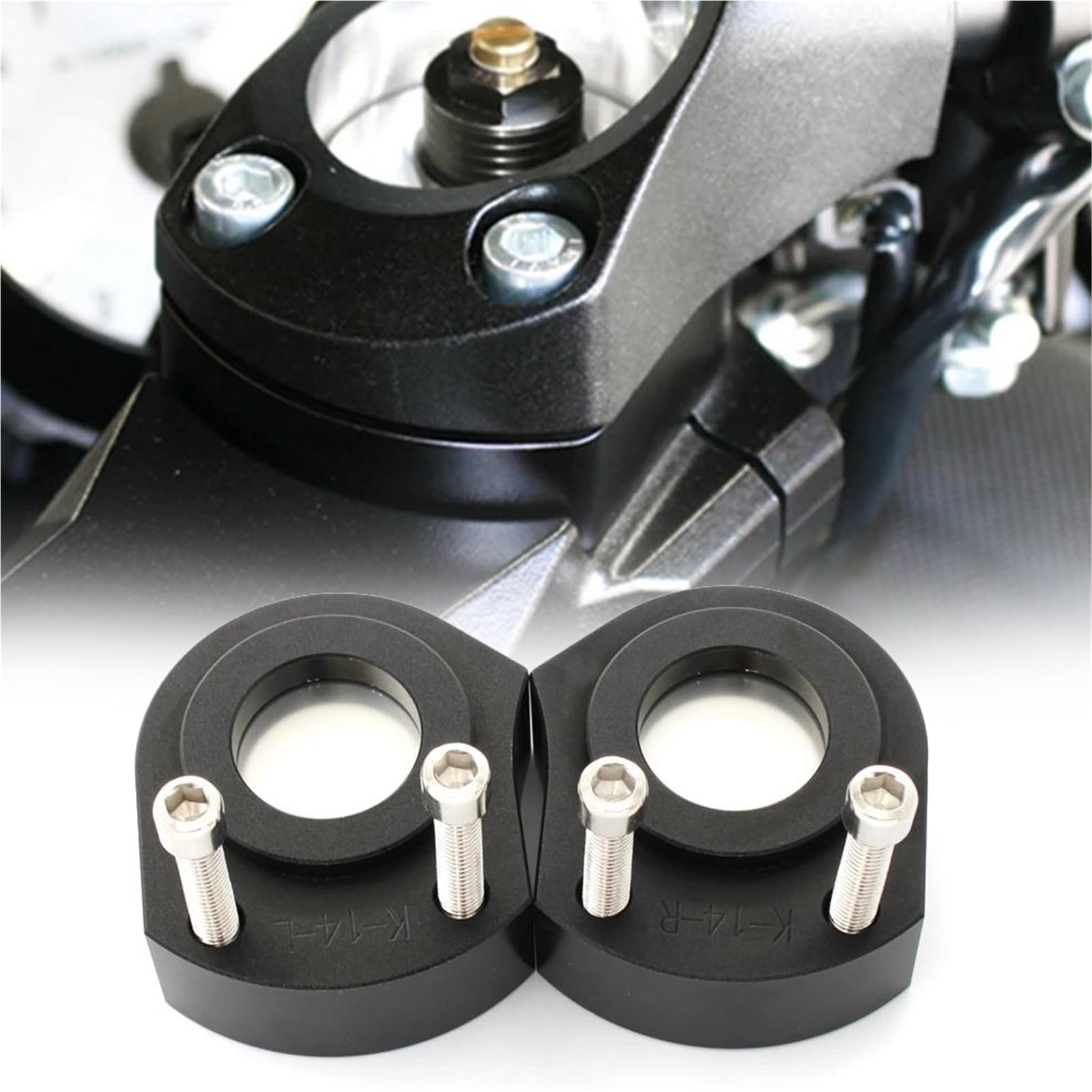 Collier de serrage guidon pour moto Kawasaki ZZR1400 ZX14R 2006 à 2018