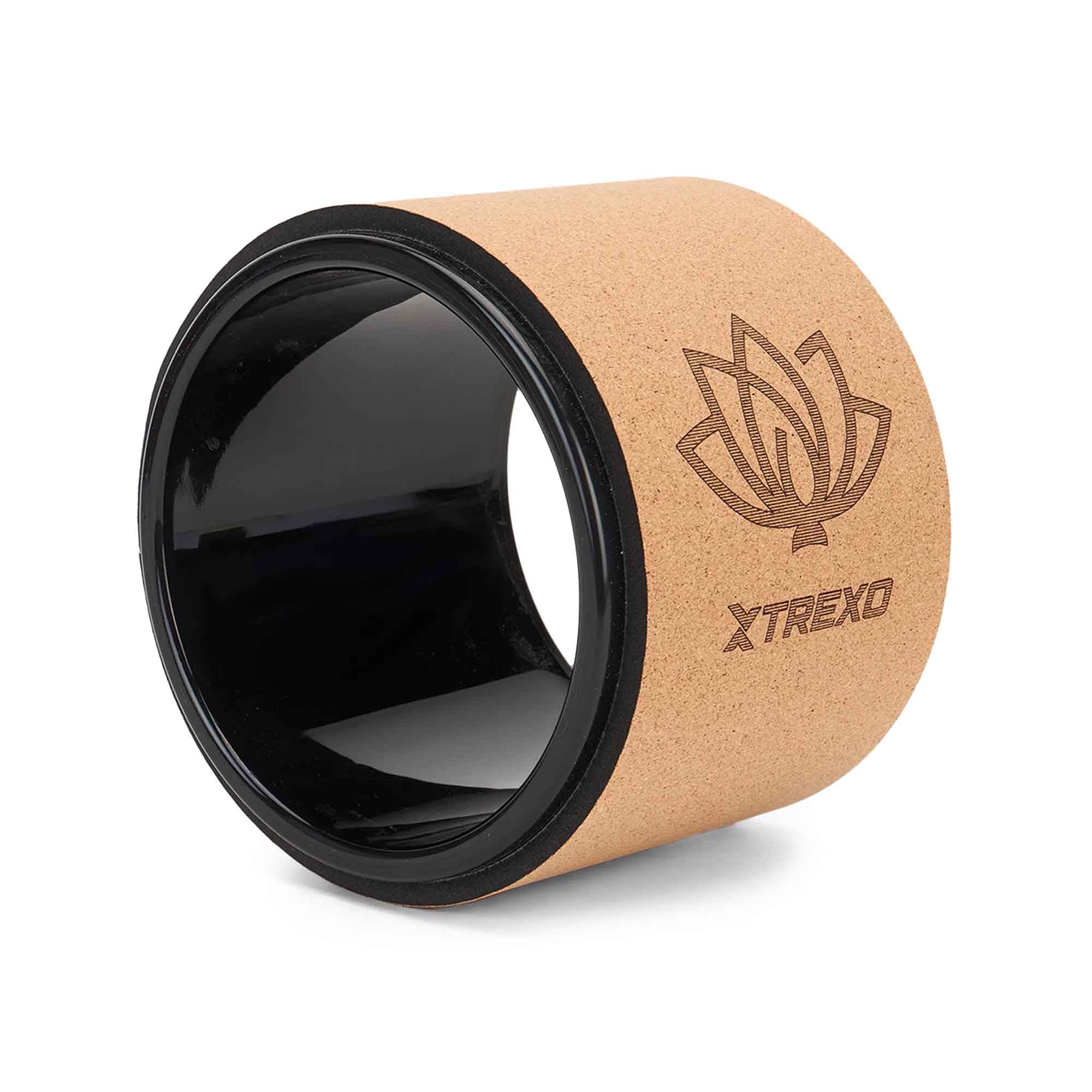 TREXO Yogawiel, natuurkurk met een diameter van 32 cm en een breedte TREXO Yogawiel, natuurkurk met een diameter van 32 cm en een breedte