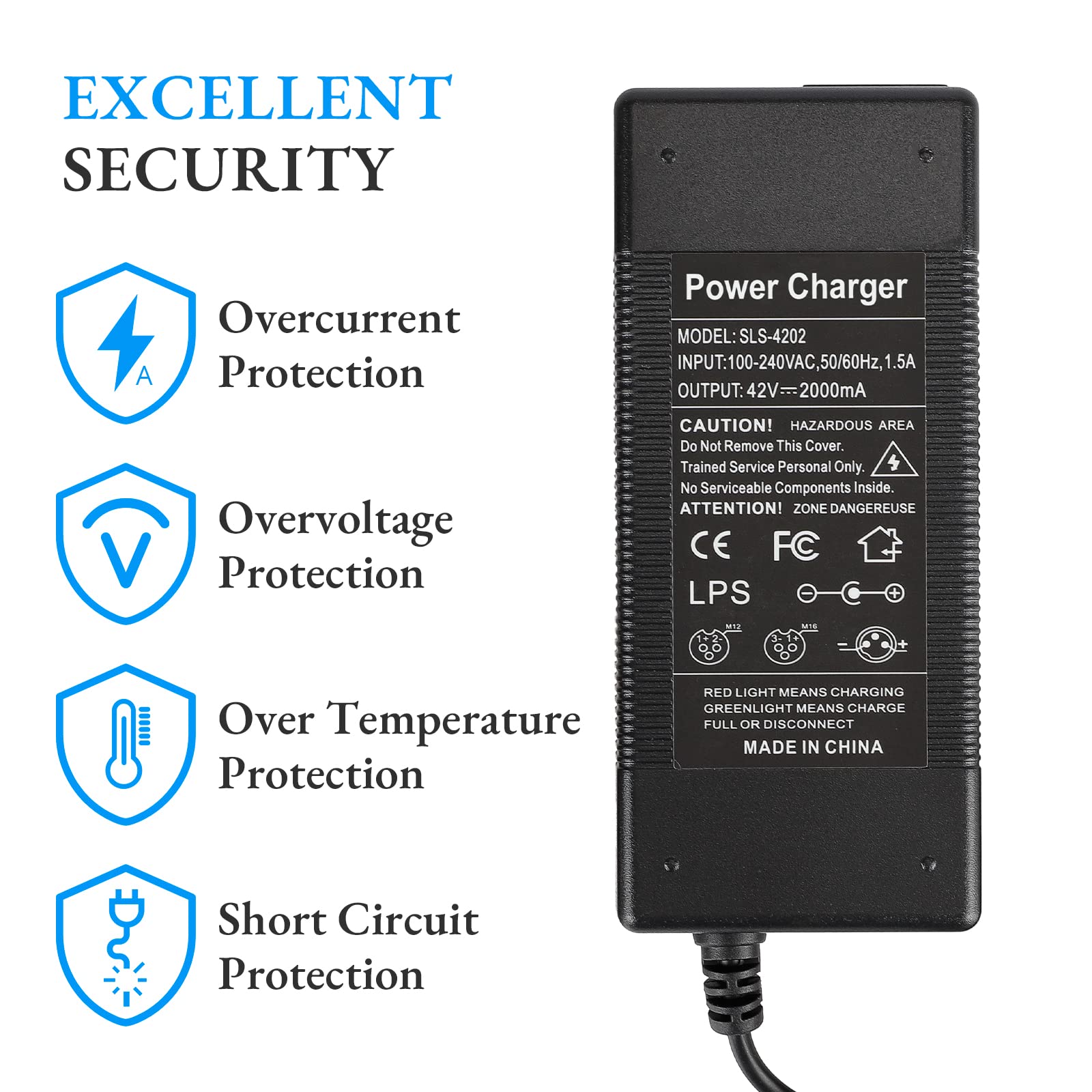 Segway Scooter 42V 2A Adapter Battery Charger For For Xiaomi Lime