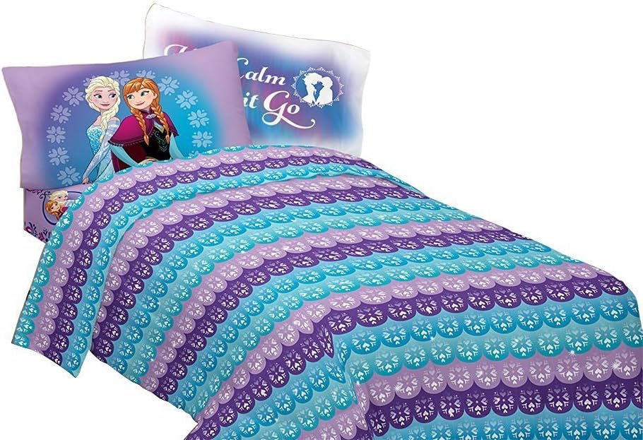 Disney Frozen Kids Bedding Soft Microfiber Sheet Set, Twin Size 3 Piece Pack
