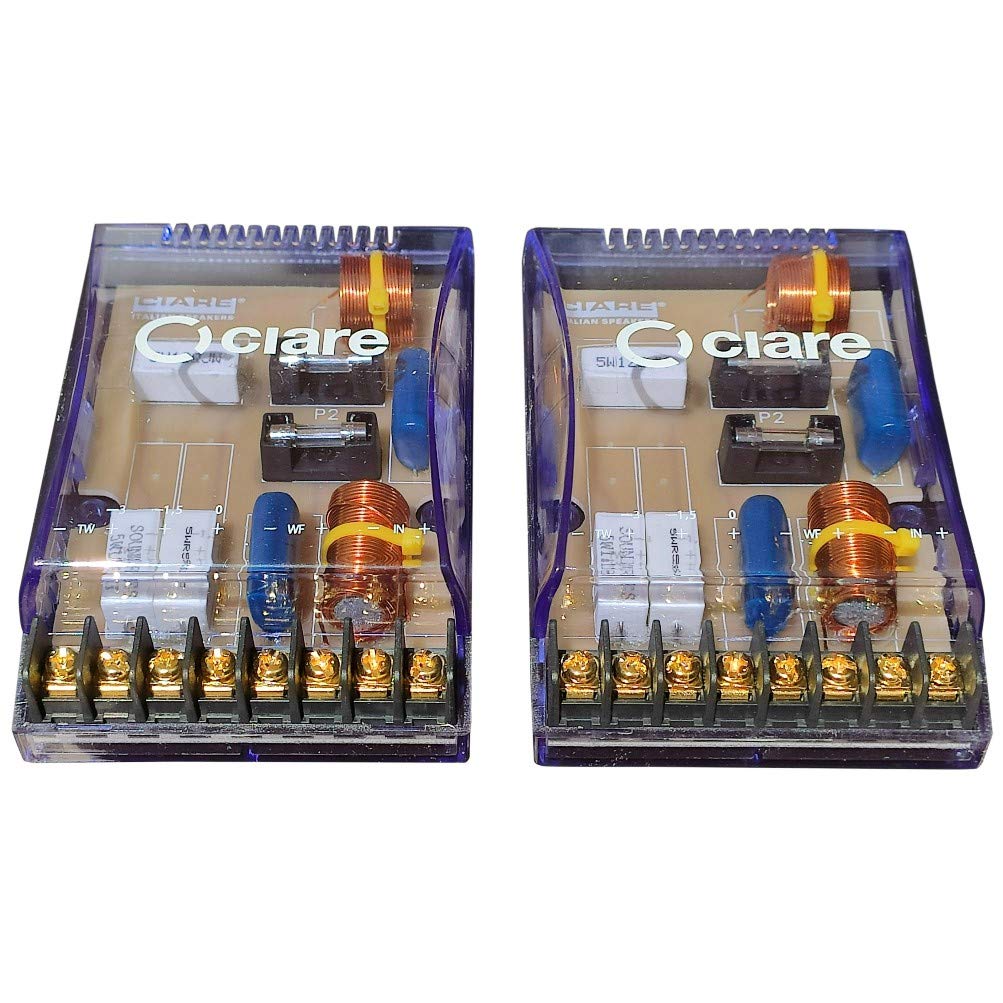 2 CIARE CF231 crossover passivi 4 ohm 200 watt rms predisposizione auto per sistema a 2 vie woofer tweeter porte portiere sportelli spl, a coppia + 5 sticker omaggio