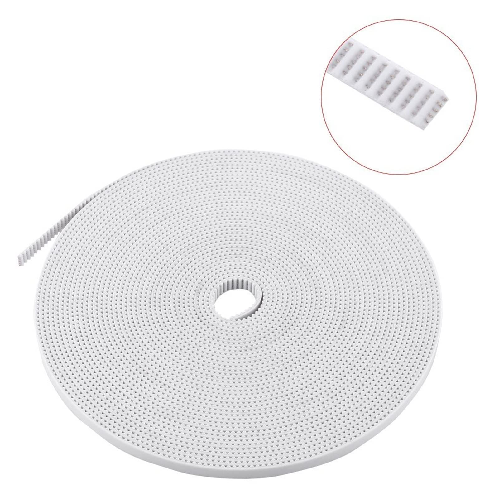 Lfang-Courroies de distribution 2GT Ceinture synchrone de courroie de synchronisation ouverte 2GT-6 Largeur 10 mm de polyuréthane acier PU GT2 Courroie de synchronisation Petite imprimante 3D 3D, Soli