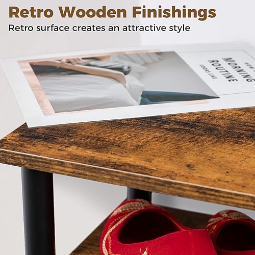 Miniatura 3 de Zapatero de esquina para entrada, estante estrecho de madera negra, pequeño y alto, de pie, se monta fácilmente