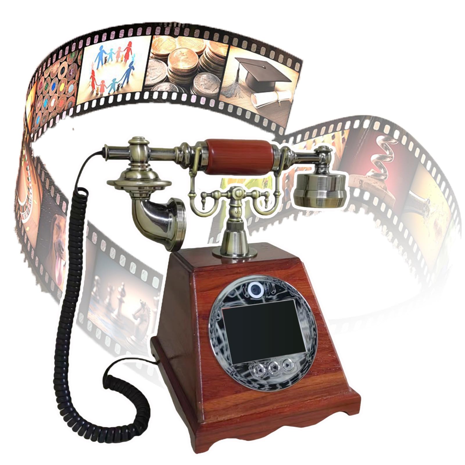 Video Audio Guest Book Phone, Customized Video Messages Message Book A