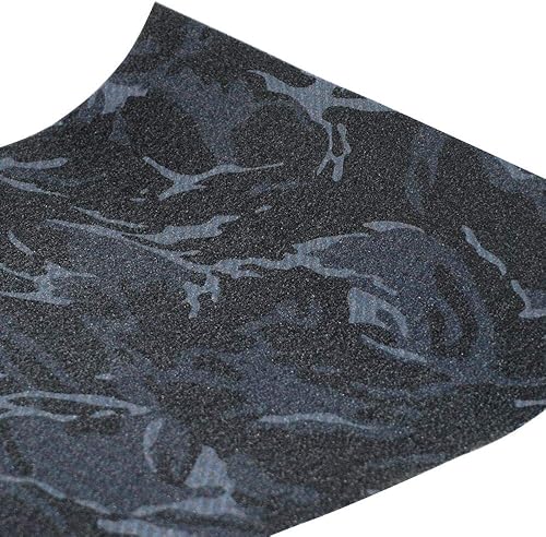 Miniatura 4 de Hoja de cinta de agarre para patineta, 45.2 x 10.6 pulgadas, sin burbujas, impermeable, scooter, cinta de agarre para longboard, papel de lija de