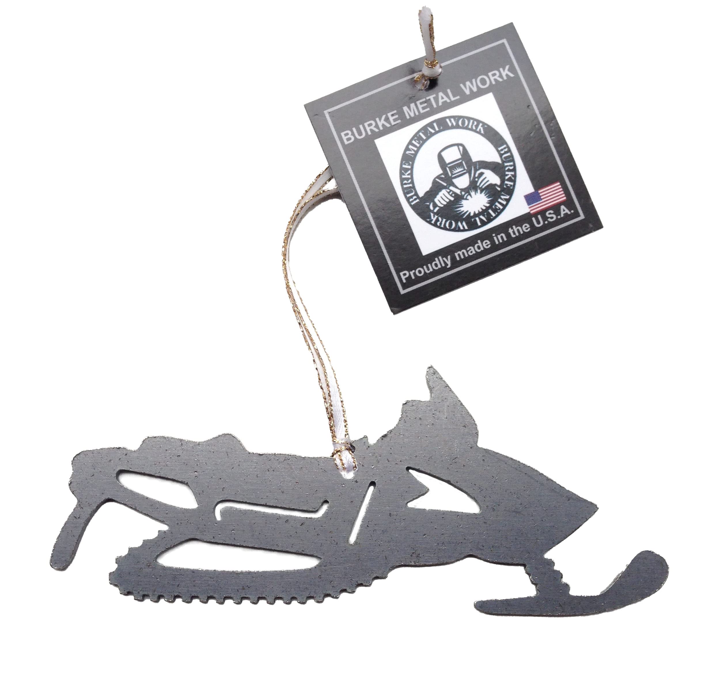 Snowmobile Metal Ornament, sled, snowmachine