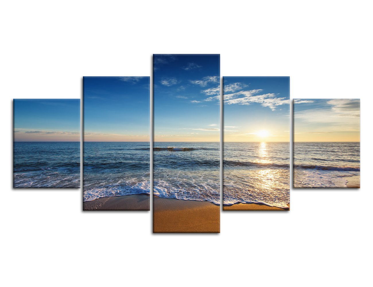 海の風景画 Amazon.co.jp: 海の風景 絵画5点セット 60''Wx32''H ブルー ARTWORK