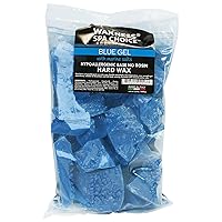 Vista 2 de Waxness Spa Choice - Cuentas de cera dura de gel azul sin colofonia con sales marinas de 2.2 libras