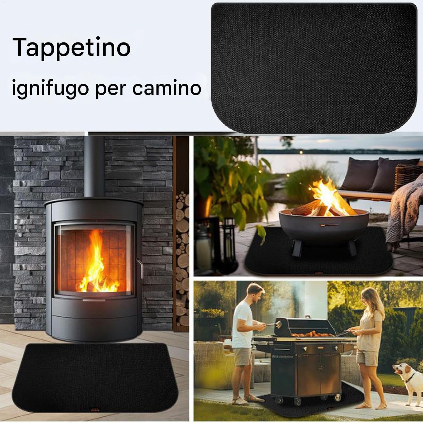 Tapis de Cheminée Ignifuge Ignifuge, Incombustible, Résistant À La Chaleur